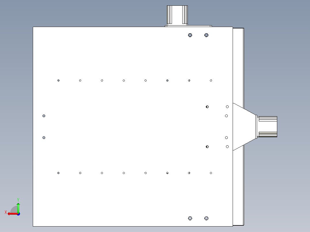 cnc-marking数控打标机3D图纸 STEP格式后视图