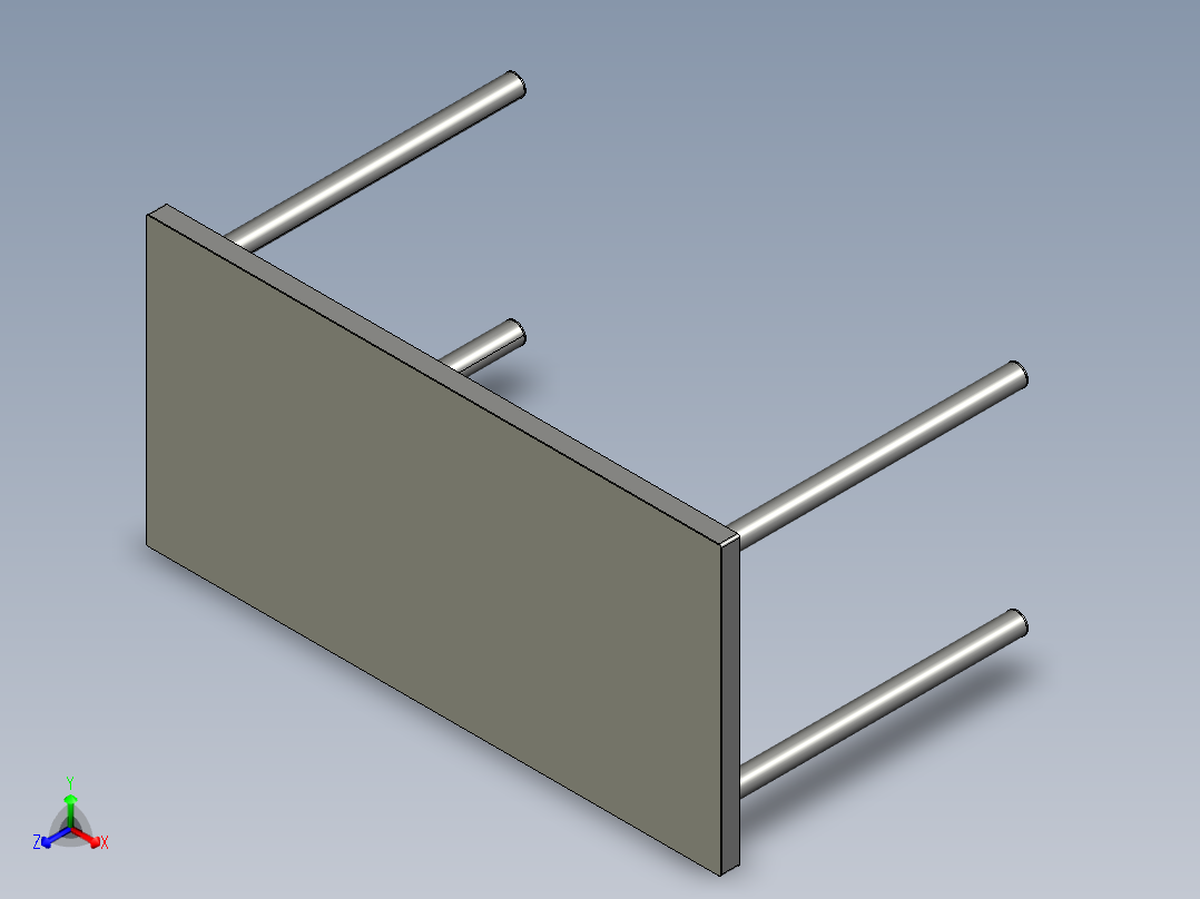 宜家概念桌子正等轴测图