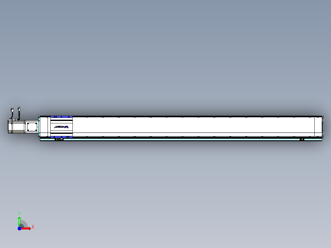 VF丝杆传动-一般环境VF14-Lxx-C-S1500-BC-ZP75-C3前视图
