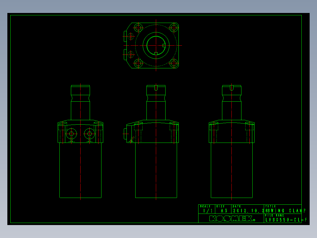 LHS0550-CL-F多系列多零件图纸模型