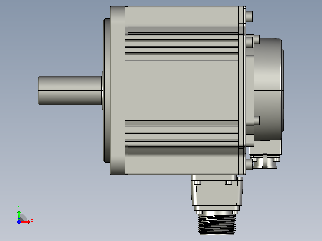 电机MS6G-130CN20B2-41P5前视图