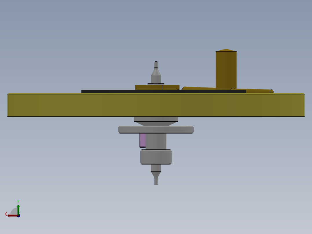 手表摆轮零件后视图