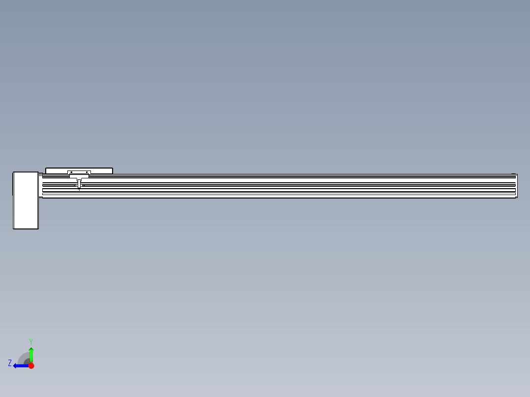 同步带全封闭直线模组TPA-HCB-120D-90-L1000-RP-Y-P40-N3右视图
