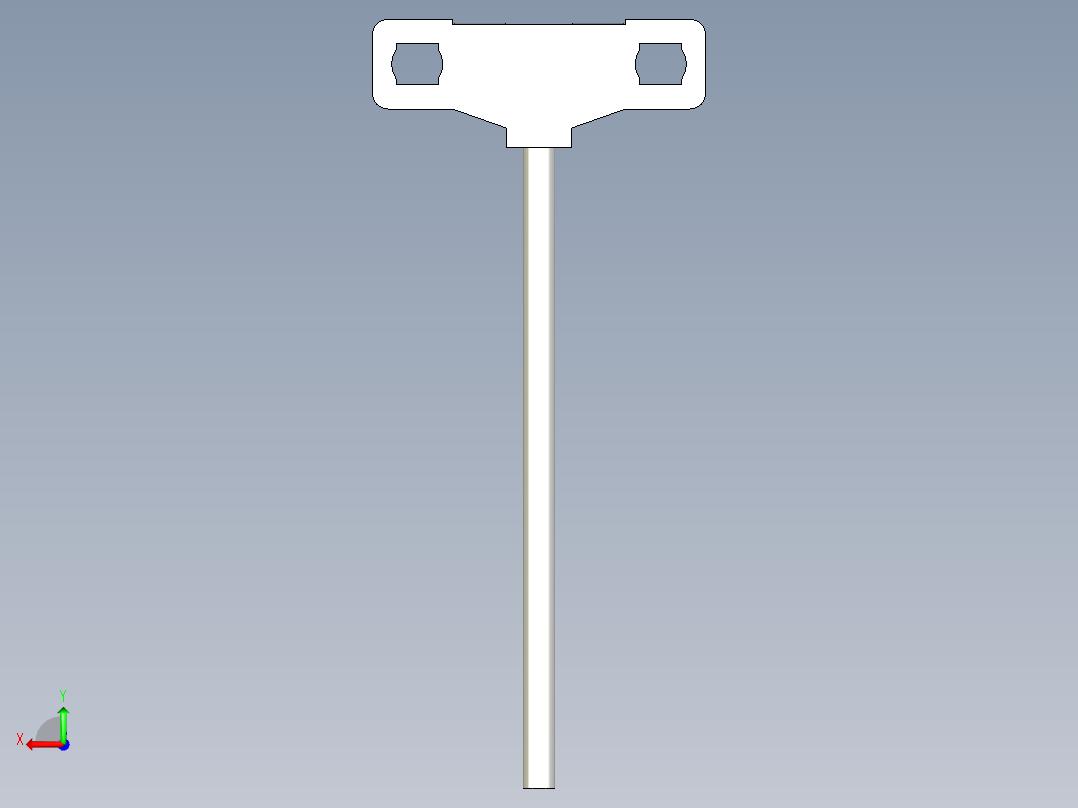 槽型光电传感器LU-L45_3D后视图
