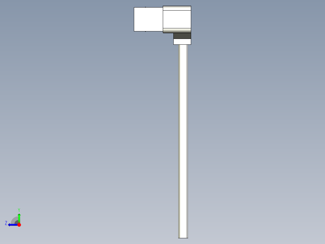 槽型光电传感器LU-L45_3D右视图