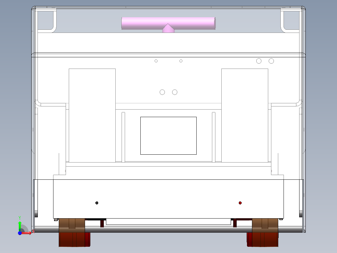 AGV小车图纸前视图