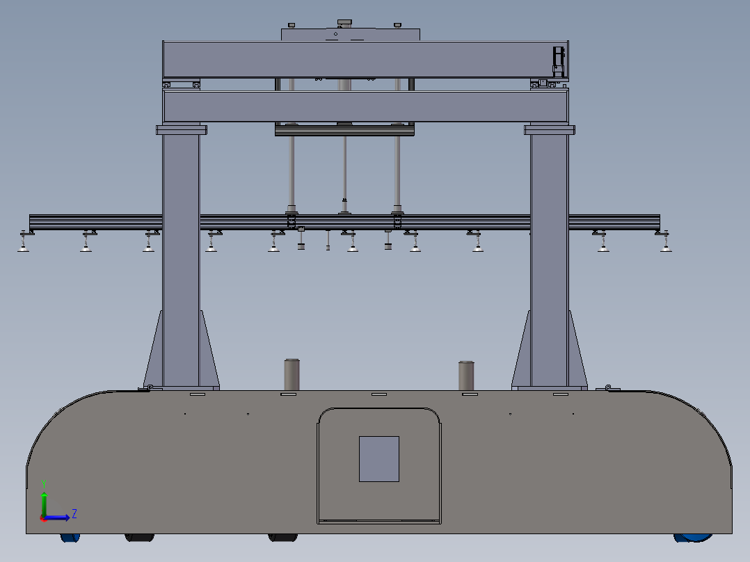 吸盘机械手龙门架与AGV组合模拟1178181==200左视图
