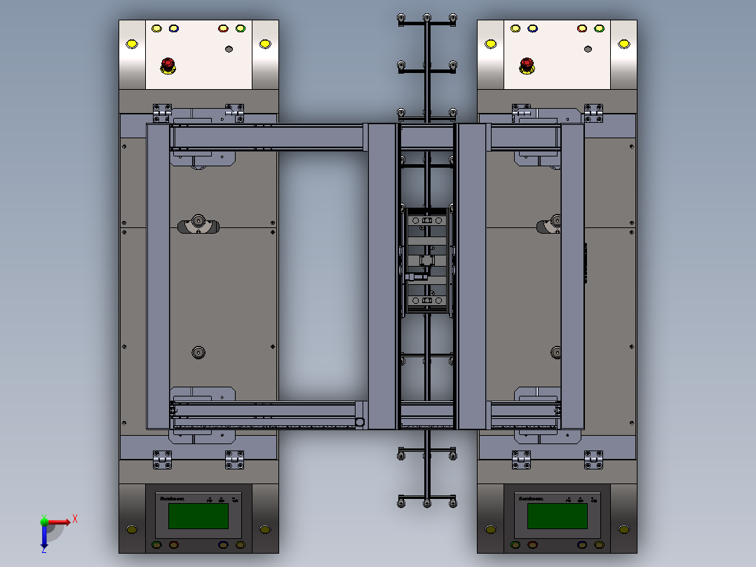 吸盘机械手龙门架与AGV组合模拟1178181==200俯视图