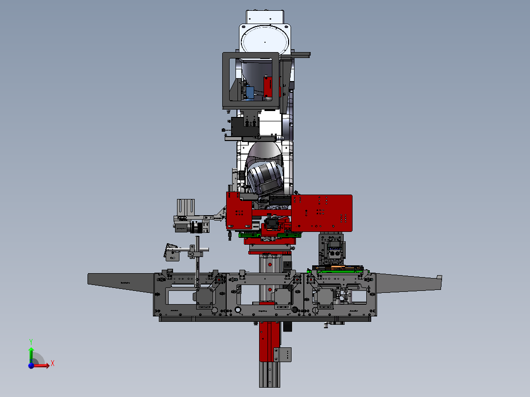 苹果手机屏幕与后盖集成自动组装设备（sw16可编辑+工程图+bom）后视图