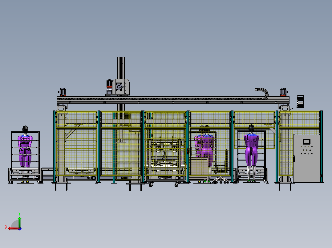 家具包装线sw22可编辑后视图