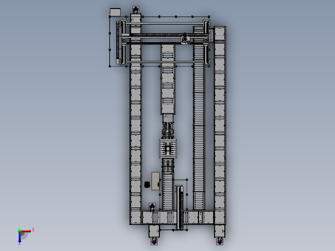 家具包装线sw22可编辑俯视图