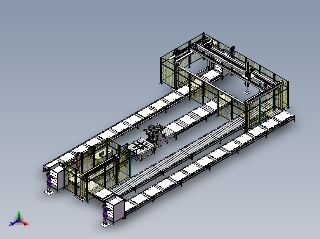 家具包装线sw22可编辑正等轴测图