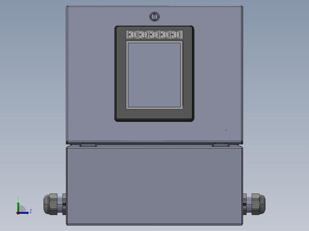 【D73】【STP】【转】小型电控箱左视图