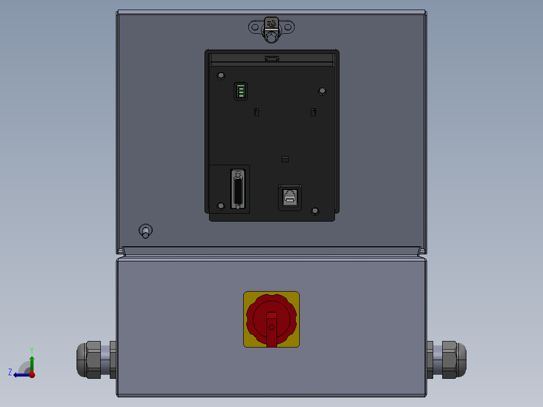 【D73】【STP】【转】小型电控箱右视图