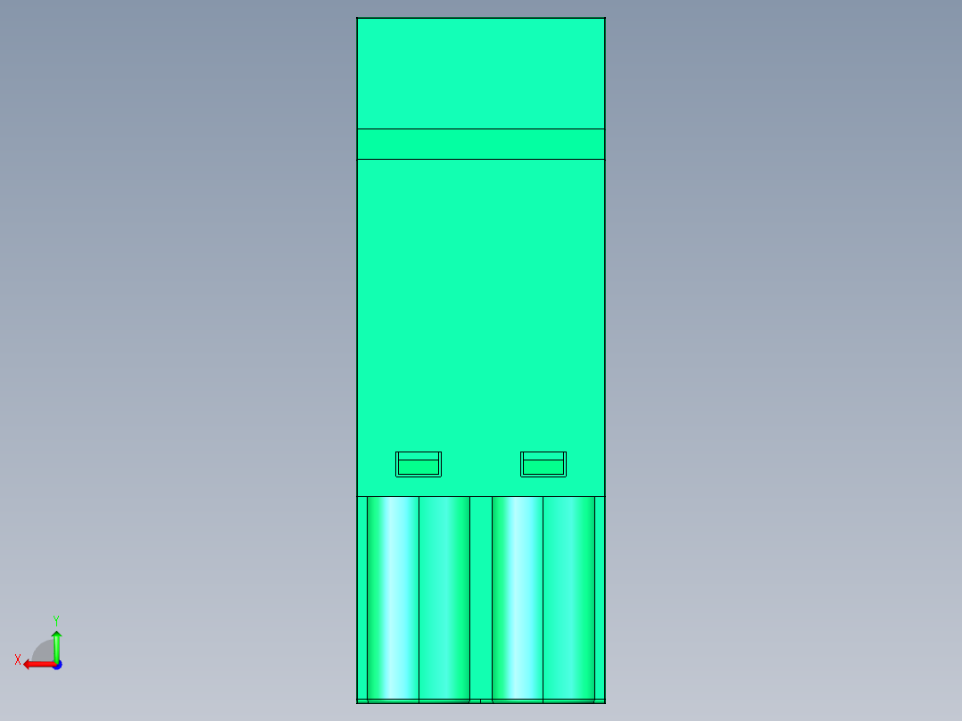 DEGSON 2EDG 系列 5.0mm 可插拔接线端子组-2EDGKC-5.0-02P-14-00AH后视图