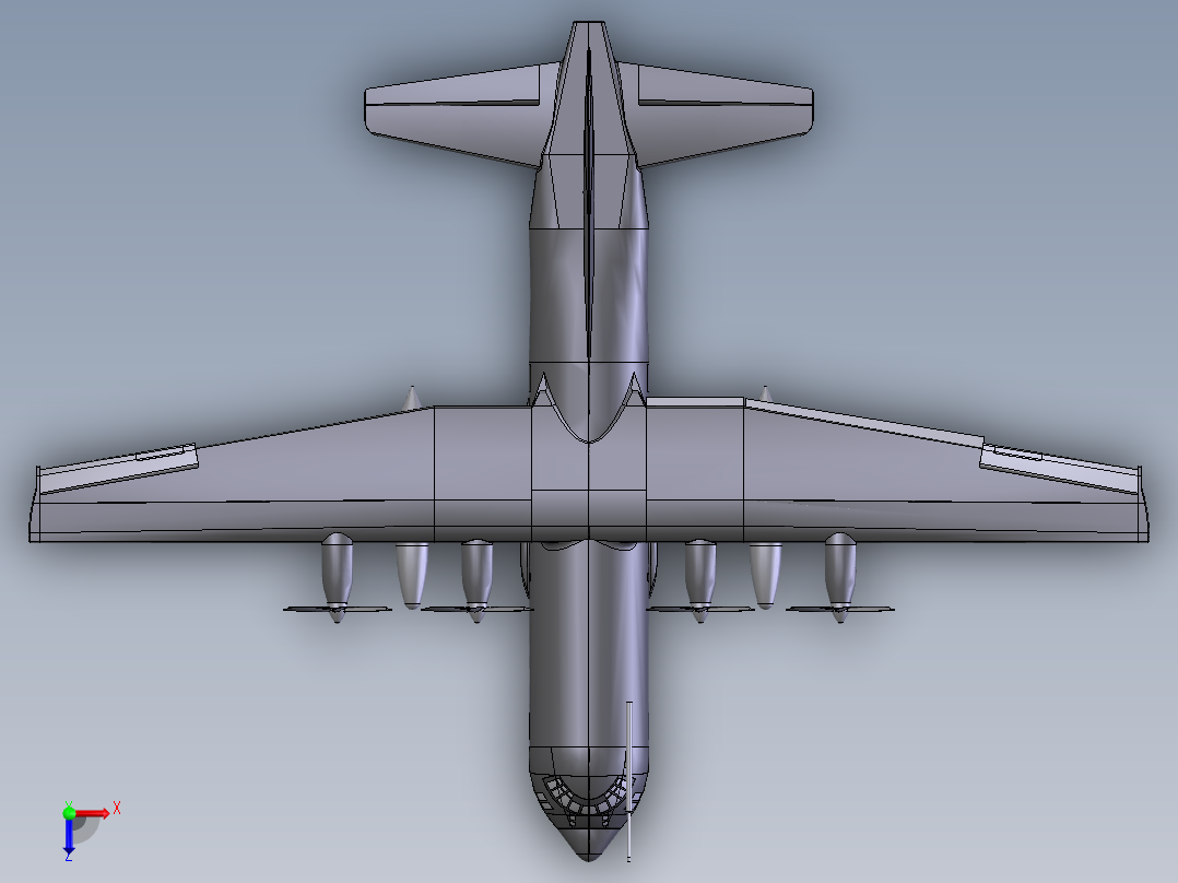 飞机1 (20)俯视图