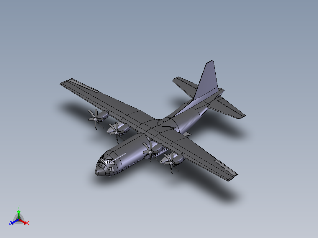 飞机1 (20)正等轴测图