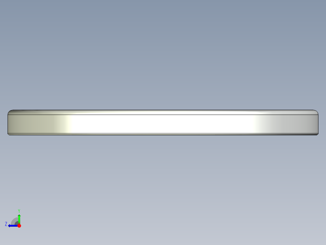 紧固件-STEP 0.3750 Flat Washer右视图