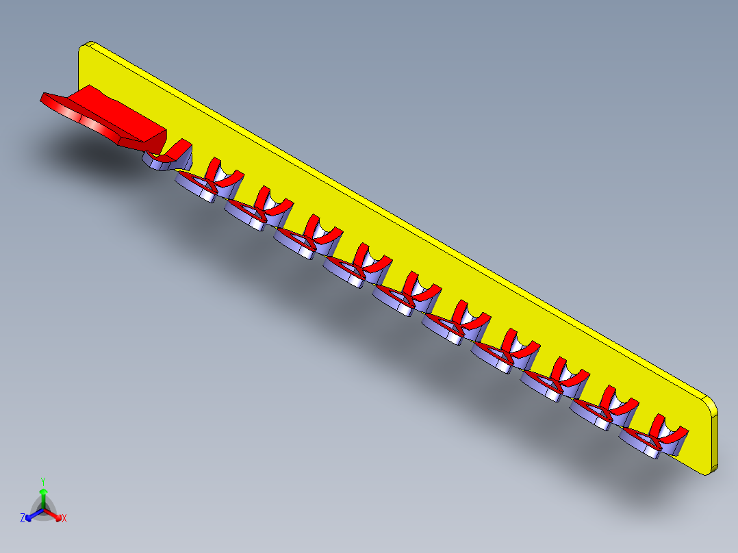 停车牌-国旗款正等轴测图
