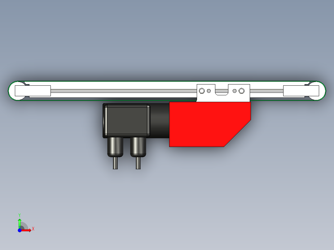 皮带输送机 (27)前视图