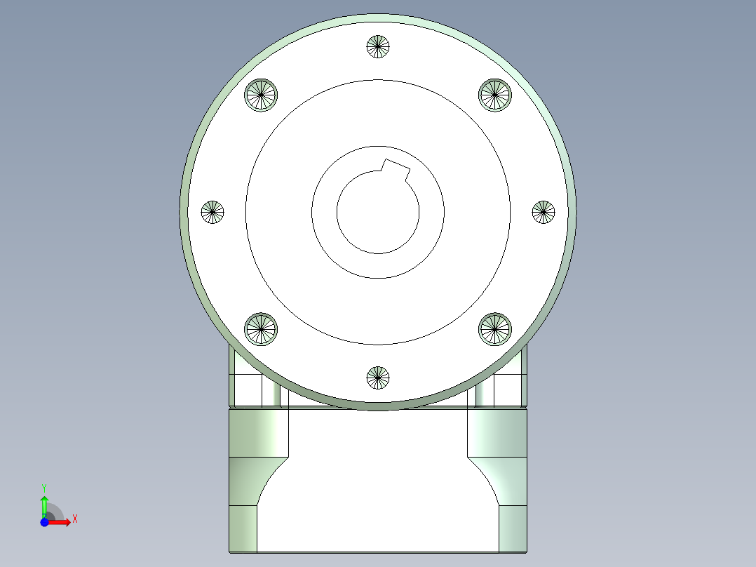 直齿孔ZPLE120-L2 19-70-90-M5.stp前视图