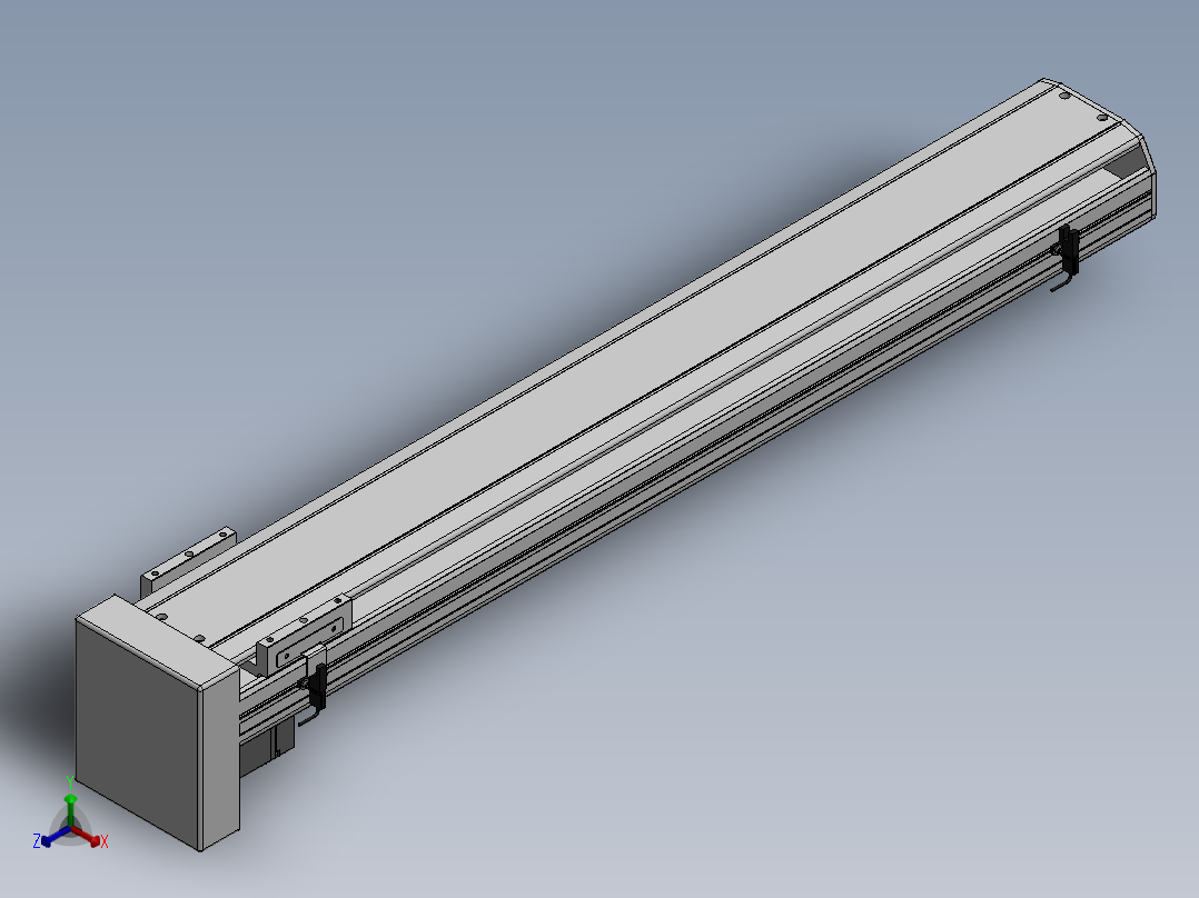 精密模组MY130-T10-800L-BM-P20B-C4-C正等轴测图