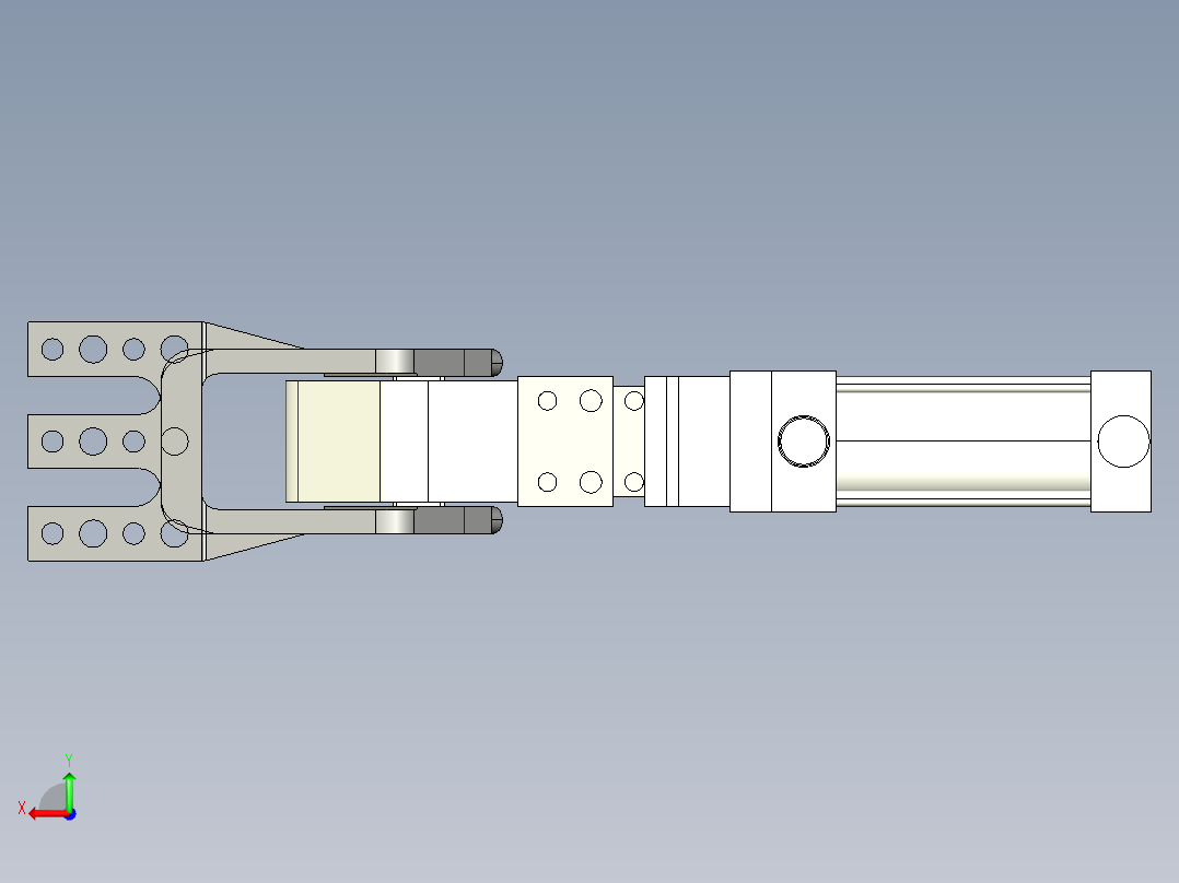 德克斯TUNKERS气缸数模K63 AS A90_A91_A92后视图