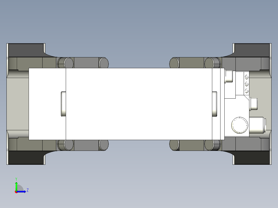 德克斯TUNKERS气缸数模K63 AS A90_A91_A92左视图