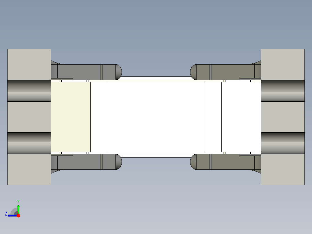 德克斯TUNKERS气缸数模K63 AS A90_A91_A92右视图
