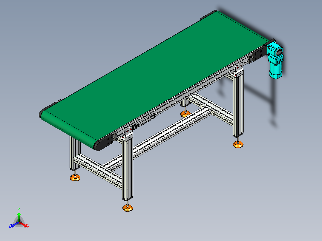 LE-XC4080-右直连驱动重载皮带线-负载200kg