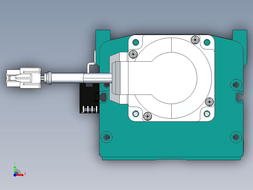 东锦丝杆传动-直线滑台模组DH100-C-L10-S1000-BC-O400W-C3前视图