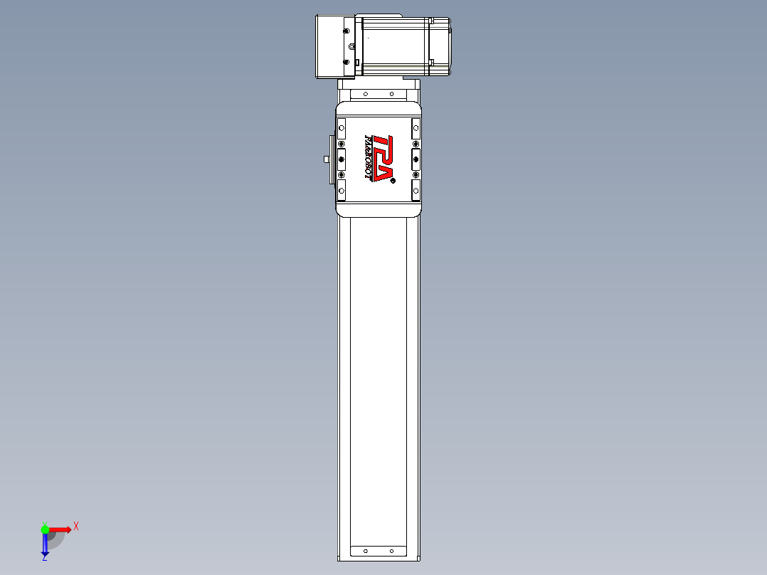 同步带全封闭直线模组TPA-HCB-85D-90-L300-RU-C-P20-N3俯视图