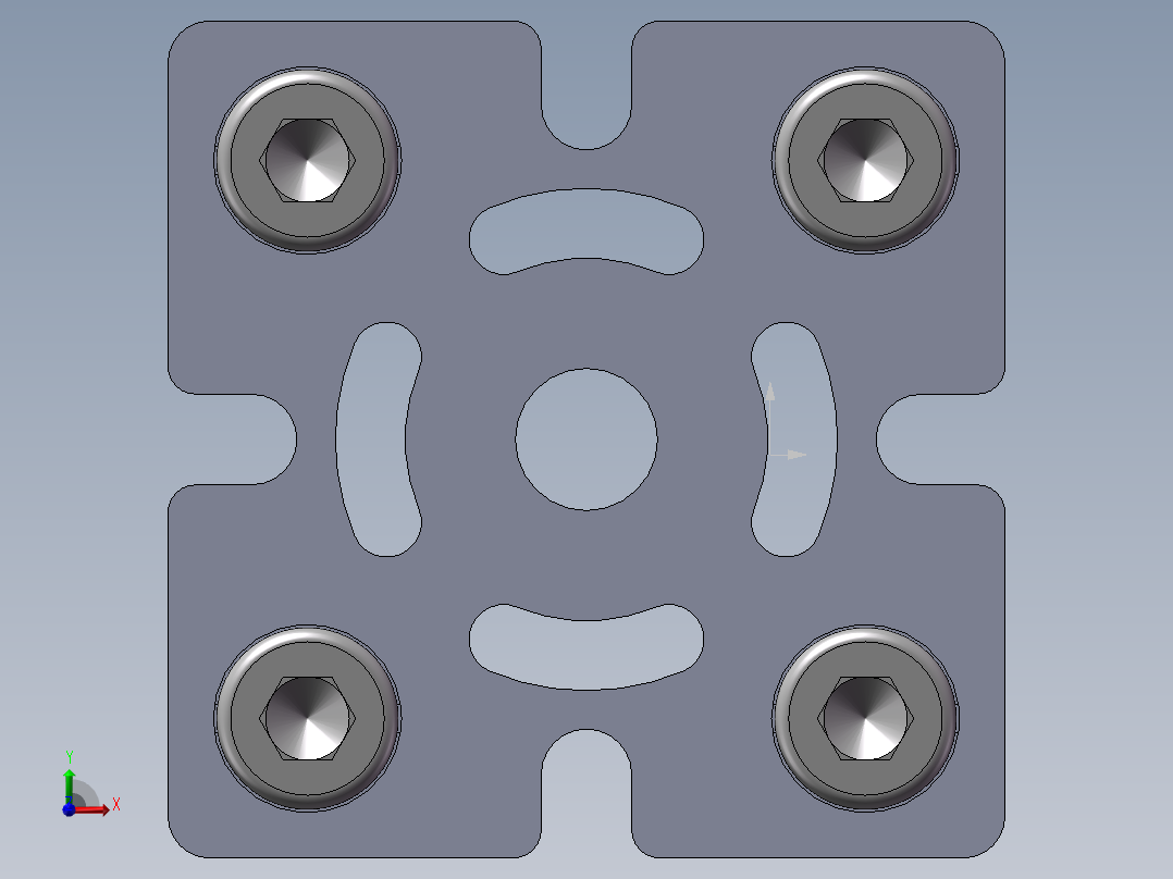 铝型材及其附件5.32.60.6060.M12前视图