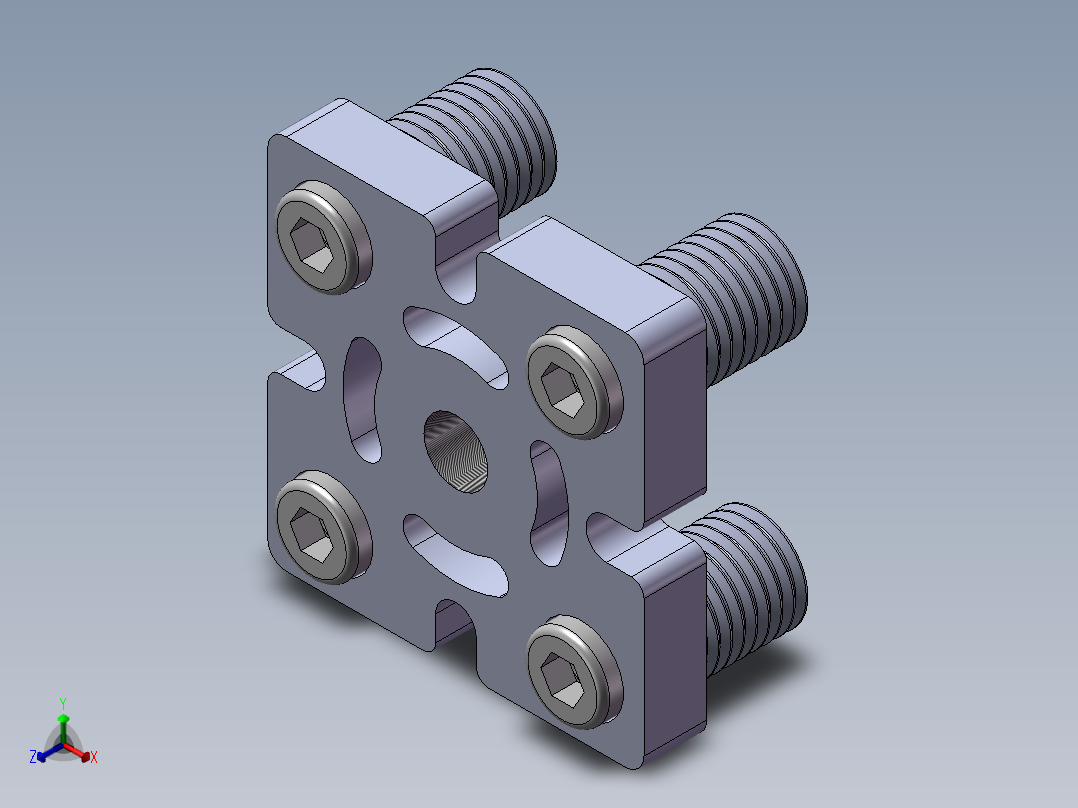 铝型材及其附件5.32.60.6060.M12正等轴测图