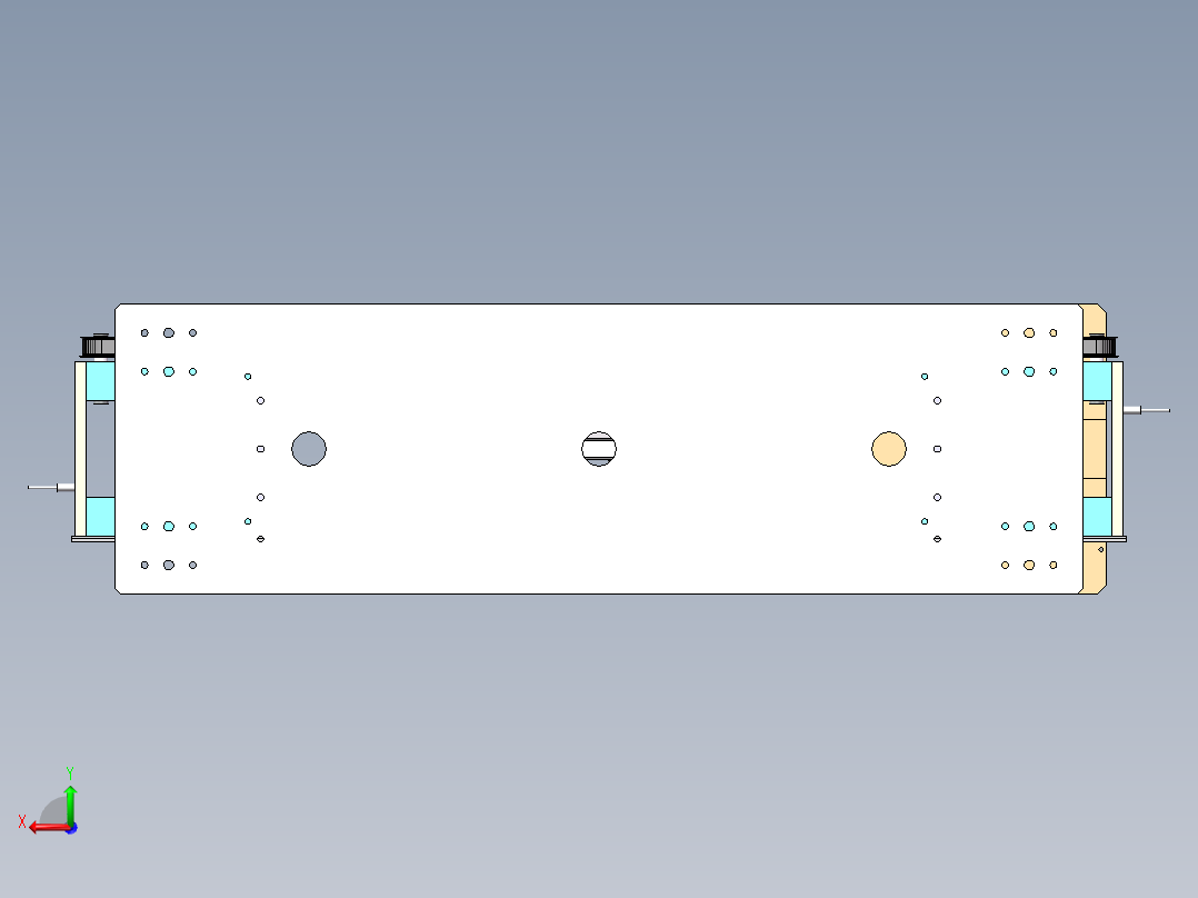 缓冲储料机构后视图