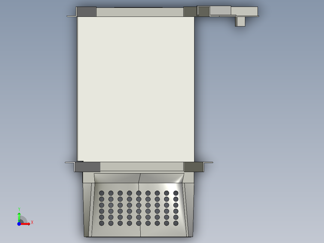 小型玉米脱粒机3D模型前视图