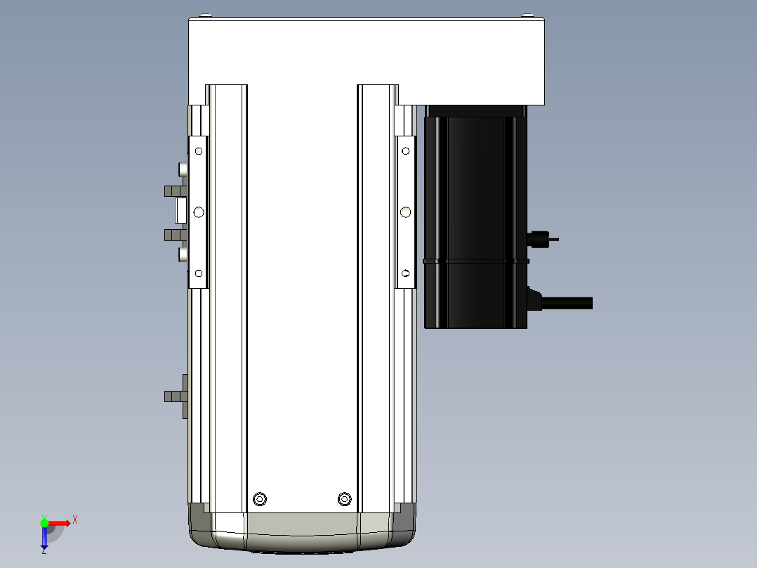 Toyo东佑达直线模组-ETH13-100-BR-200W+煞車俯视图