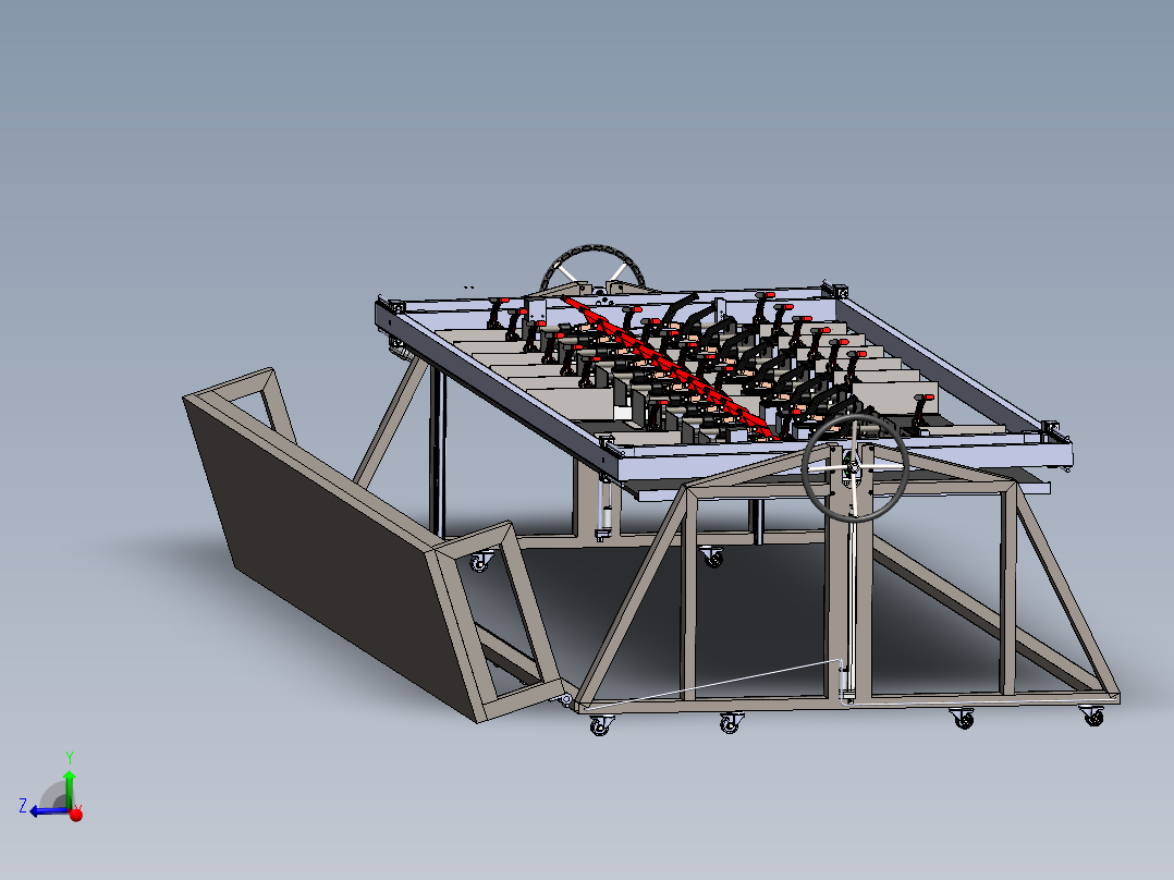<span style='color: red'>机翼</span>装配工作台