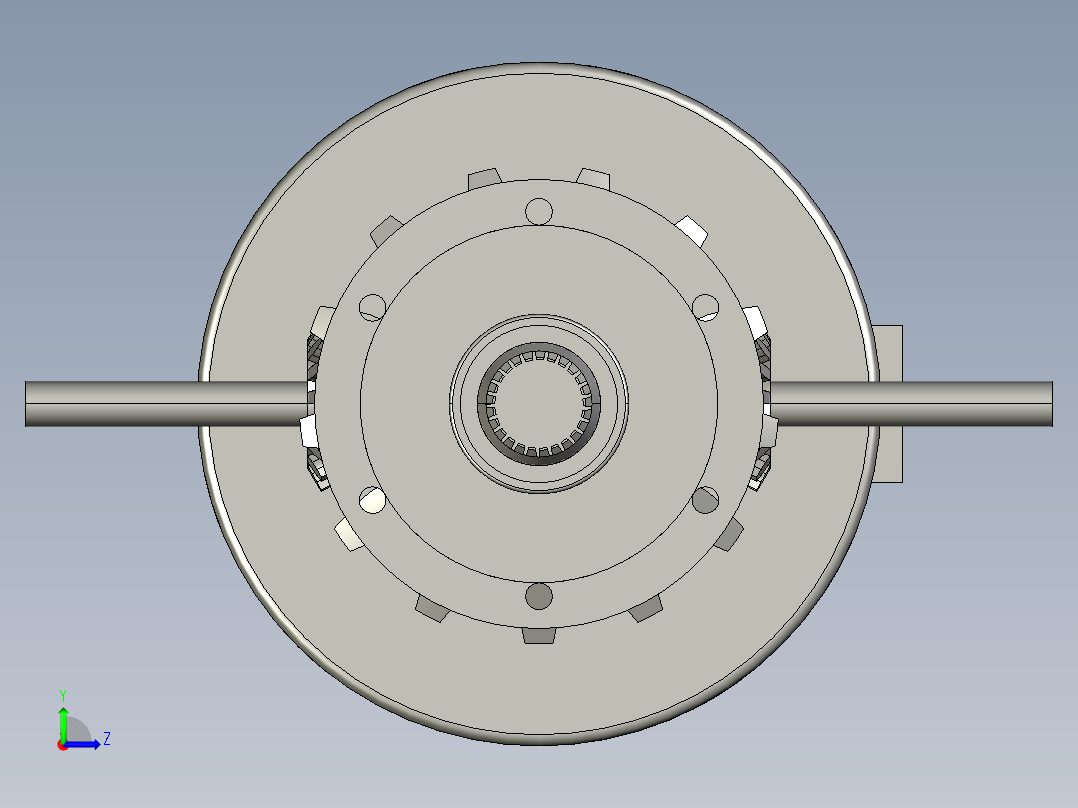 差速齿轮简易模型爆炸图3D图纸 Solidworks设计 附STEP左视图