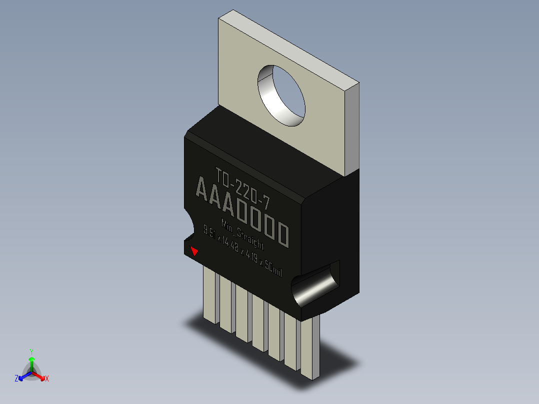 封装-TO-220-7_Min_Straight_rev1.0.rar正等轴测图