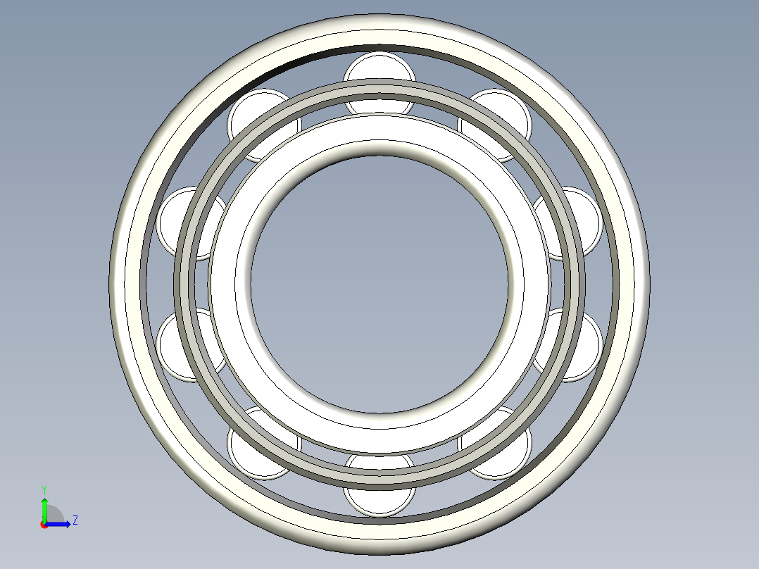 轴承-Bearing_90x189x55.stp左视图