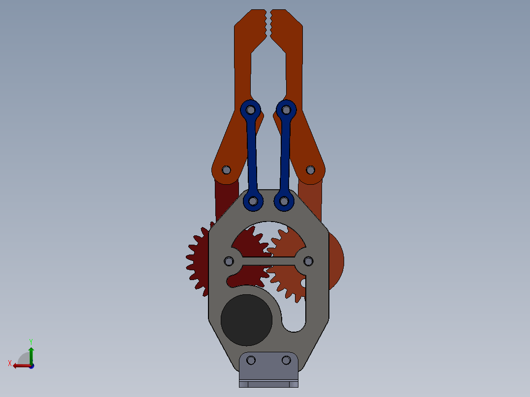 机械爪 3D图纸 (53)后视图