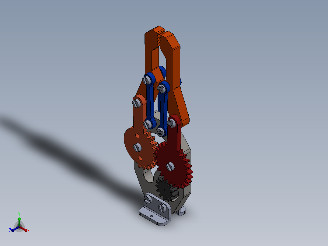 机械爪 3D图纸 (53)正等轴测图