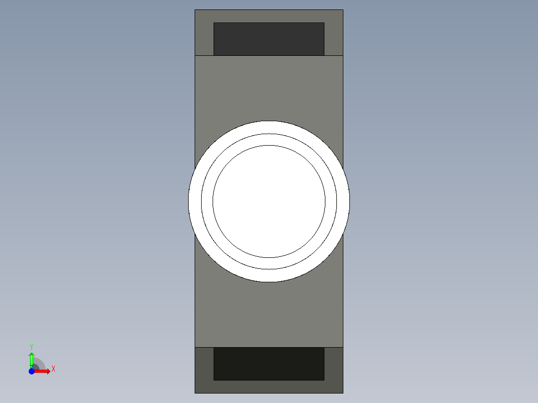 基恩士CA-CN1_3_5_10_17_kc图纸模型前视图