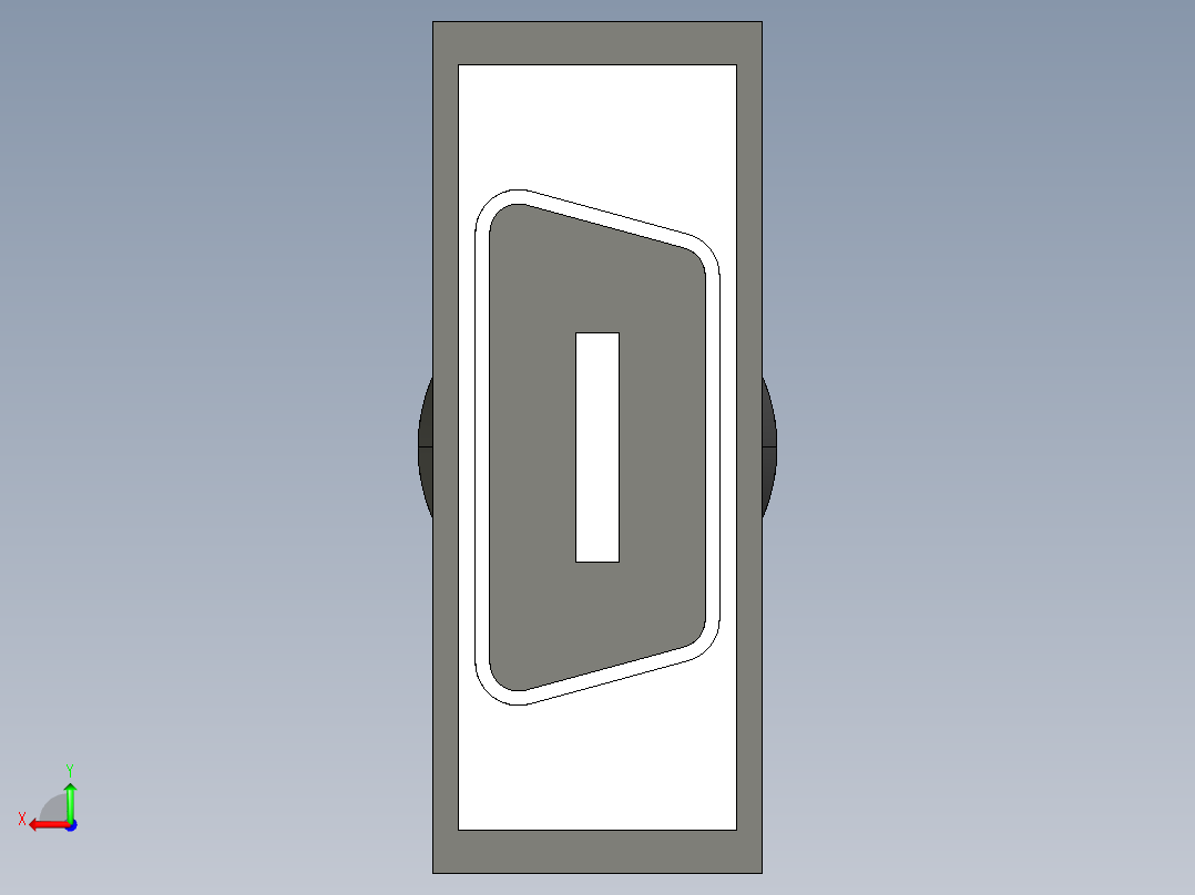 基恩士CA-CN1_3_5_10_17_kc图纸模型后视图