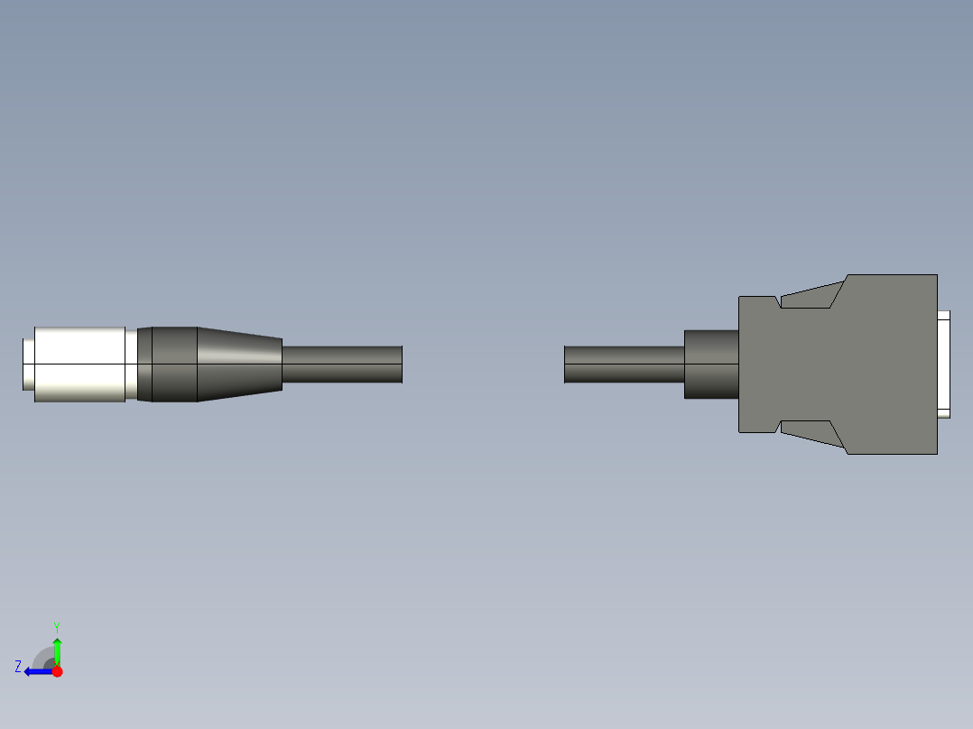基恩士CA-CN1_3_5_10_17_kc图纸模型右视图