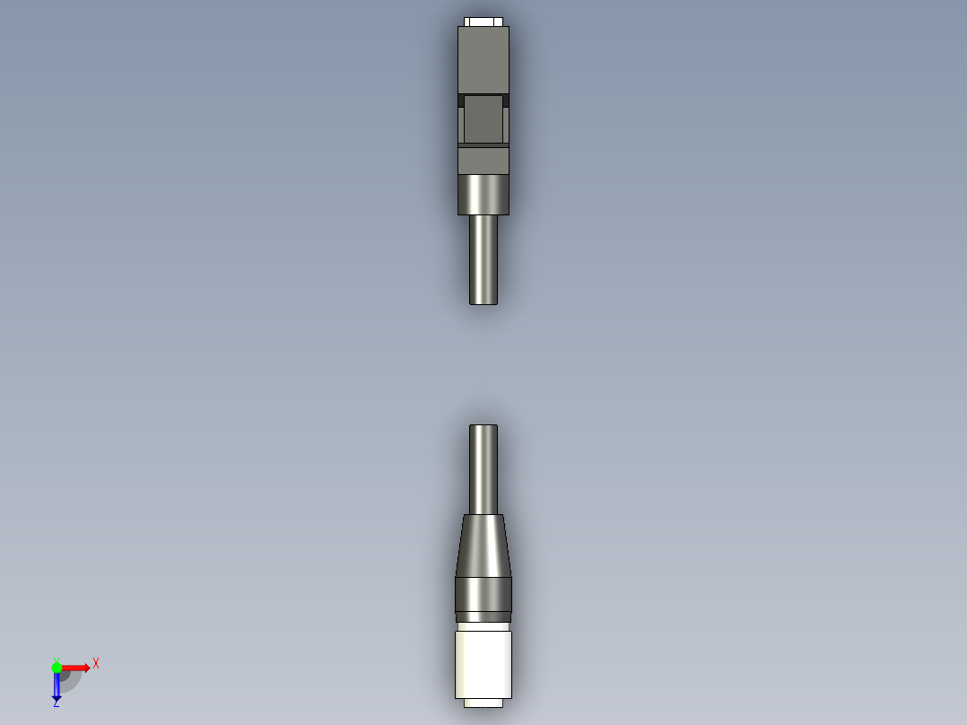 基恩士CA-CN1_3_5_10_17_kc图纸模型俯视图
