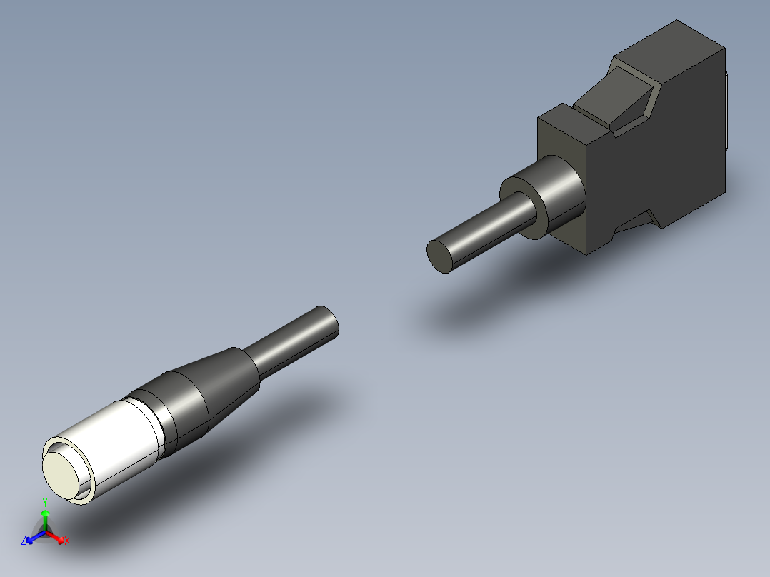 基恩士CA-CN1_3_5_10_17_kc图纸模型正等轴测图