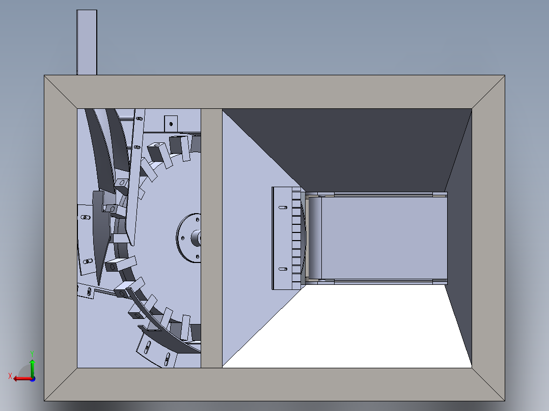 理瓶机设计后视图