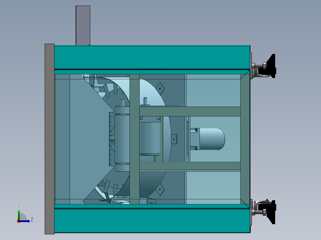 理瓶机设计左视图